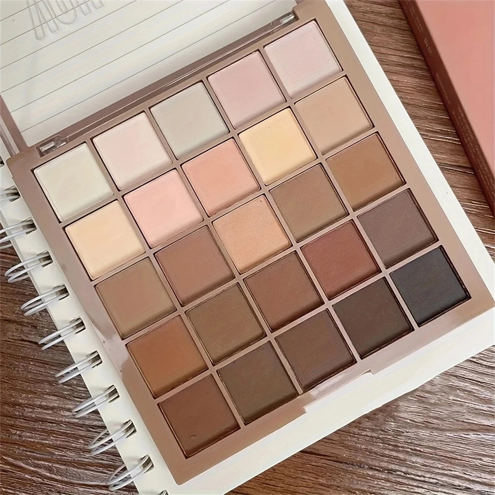 25 Neutral Eyeshadow Palette – Matte & Shimmer Earth Tones